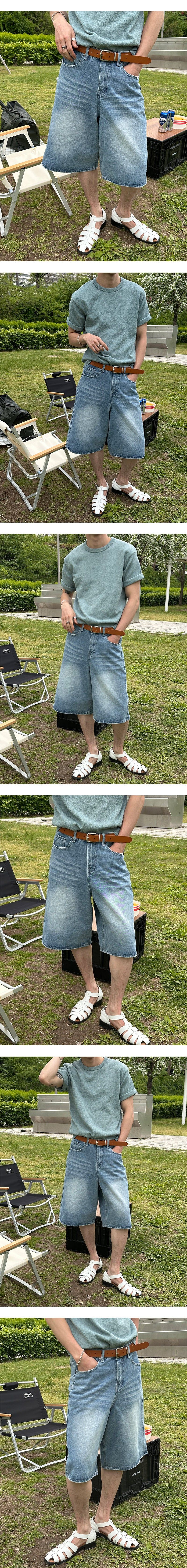 [S/S] Damage bermuda denim pants(2color)