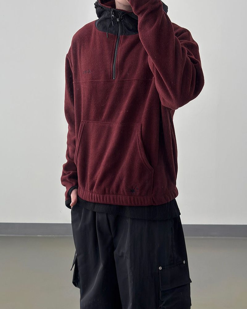 SERNIC Hooded Fleece Warmer Anorak