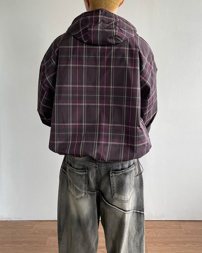 Step Check Hood Windbreaker