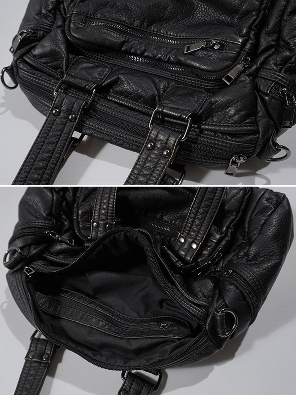 (UNISEX) Multi Pocket Vintage Cross Bag