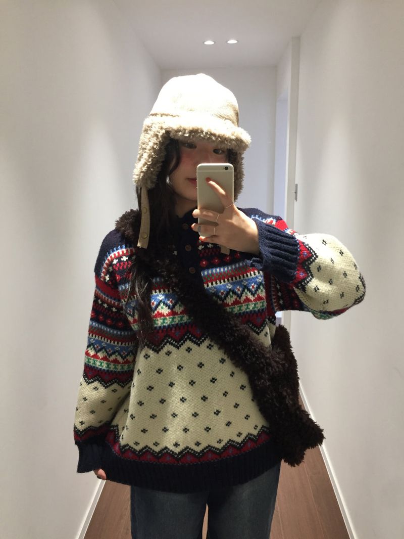 Reversible Boucle Trapper Hat (2 Colors)