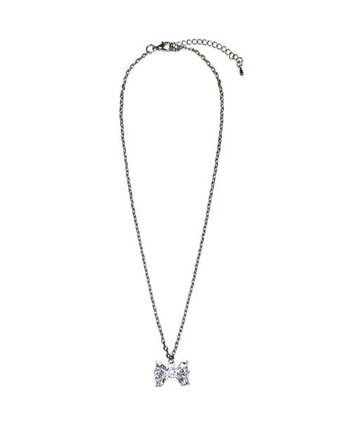 EVERYBIRTHDAY（エブリーバースデー）の「シルバーリボンペンダントネックレス（アクセサリー）」