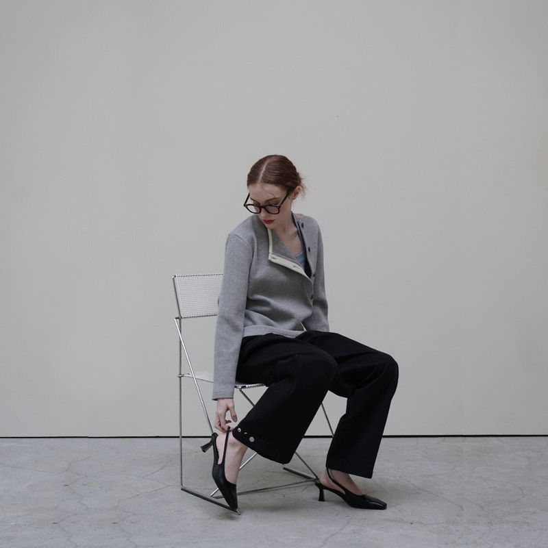 Black Wide Wing Pants