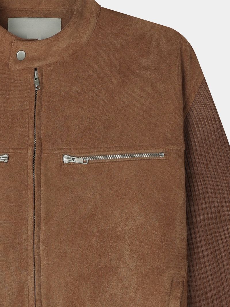 Owen knitwear suede jacket
