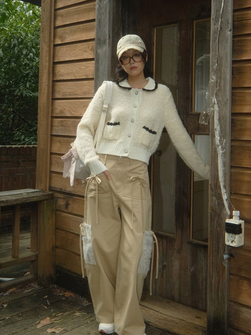Alpaca Knit Cardigan (Ivory)
