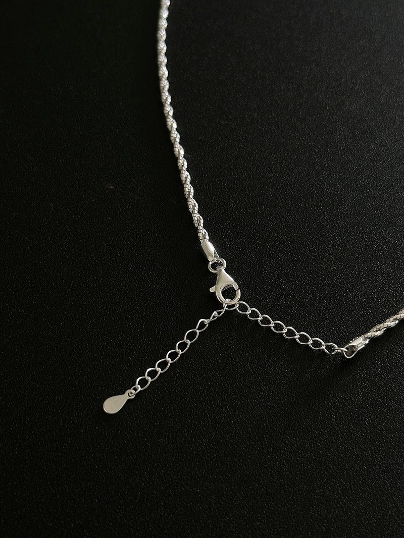 [925silver] Sparkle rope necklace
