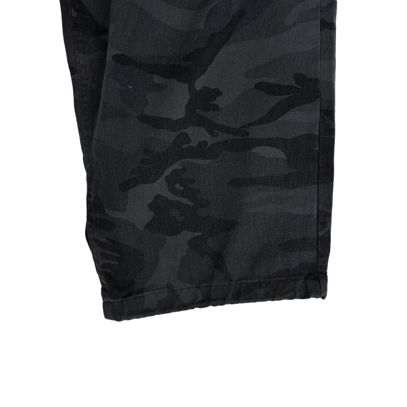 camo bio washed distressed pants