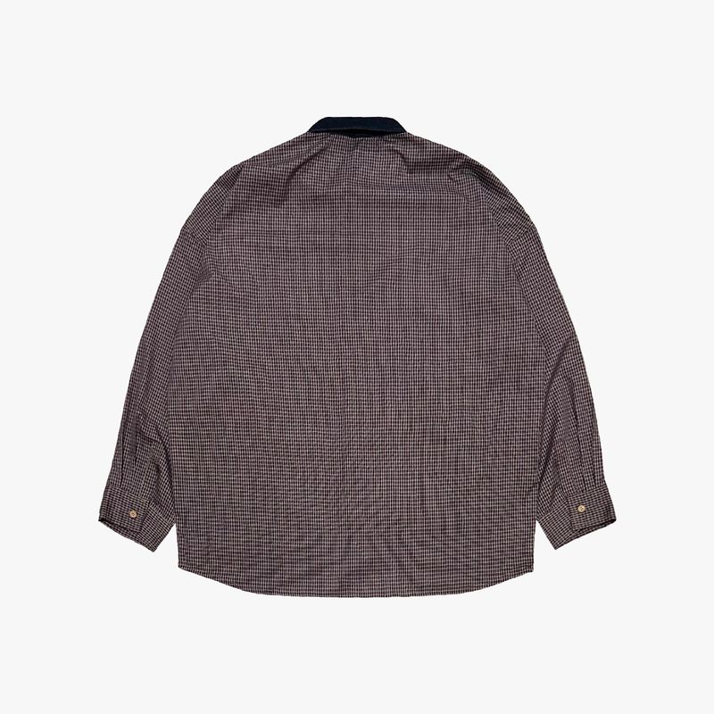 switch panel check shirt_black