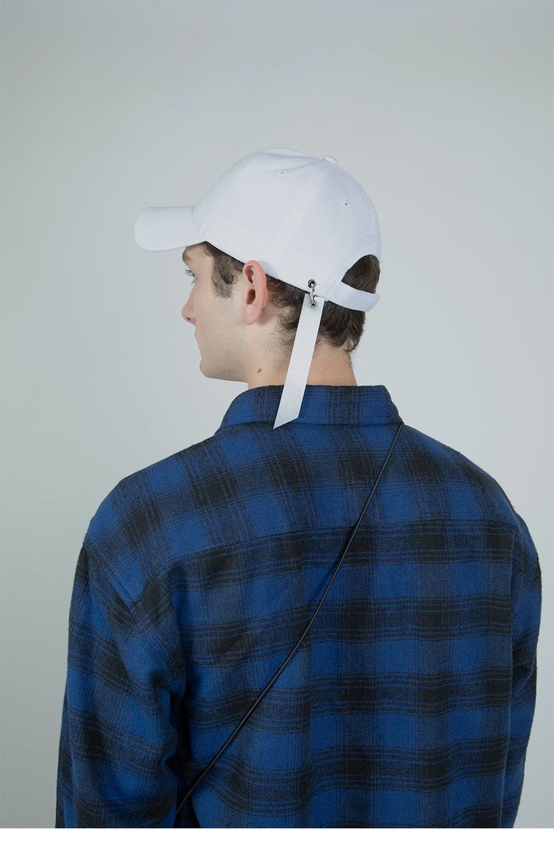 reflective wool checked shirt