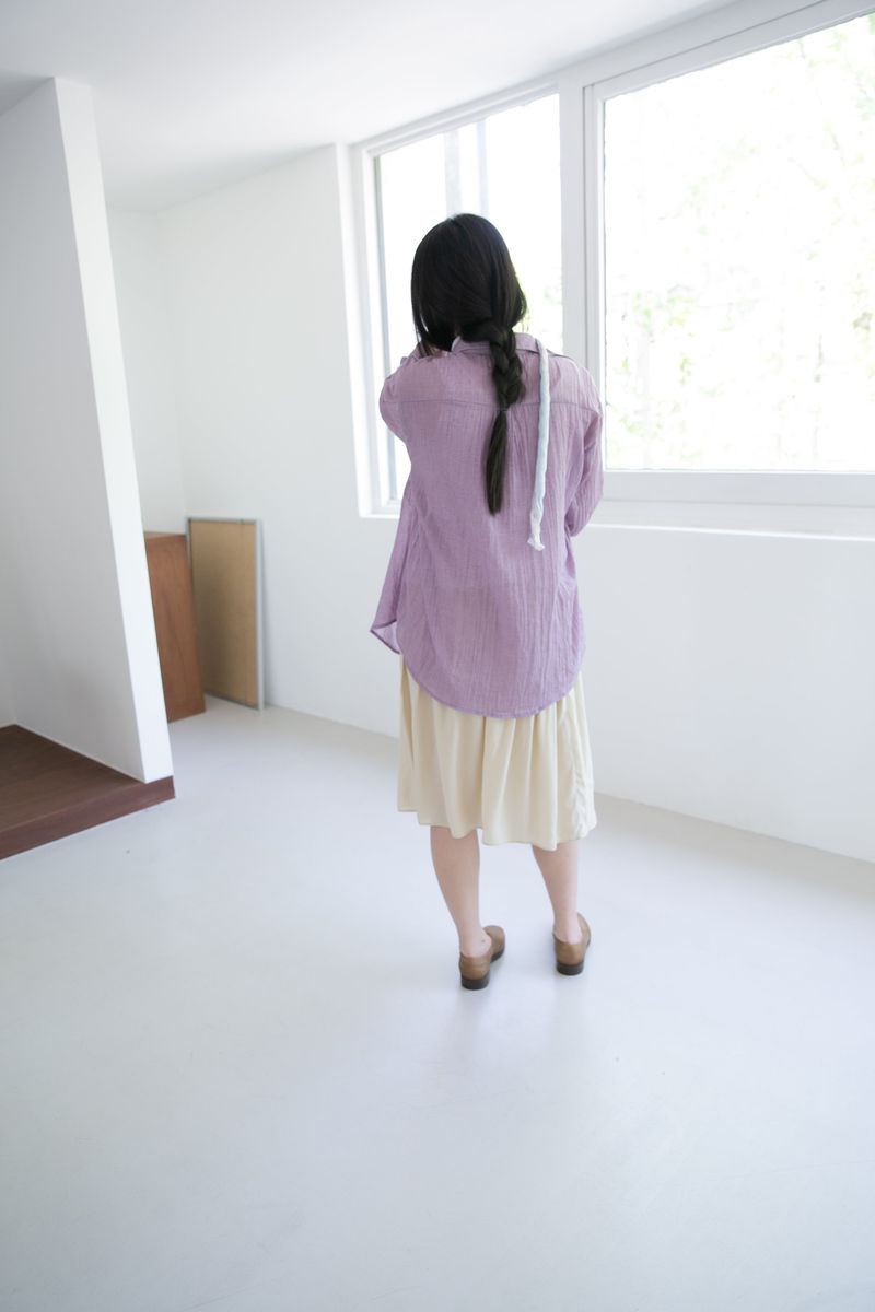 light linen check shirts(3colors)