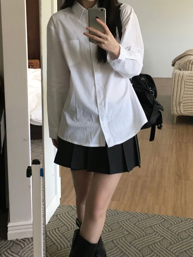 Basic Cotton Shirt (one color)