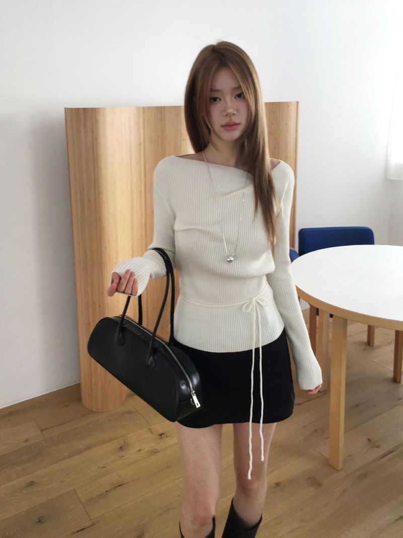Amour drape knit