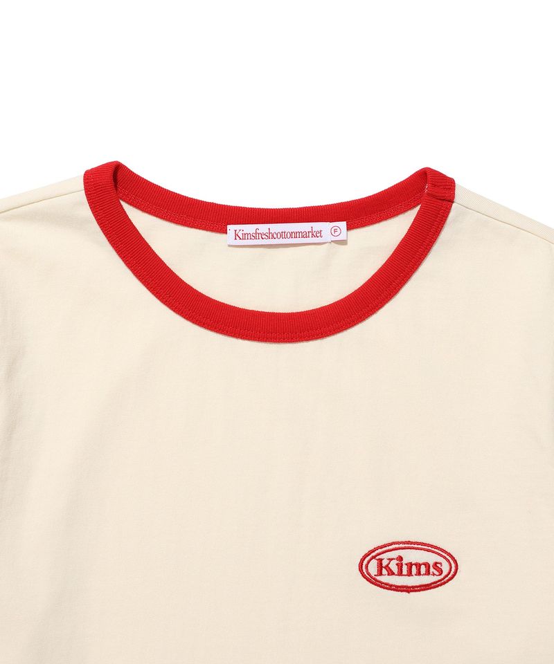 Kims Egg Bam Ringer Tee Cream (KIB6MFT509A)