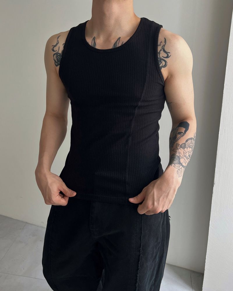 Front Cutting Sleeveless(2colors)