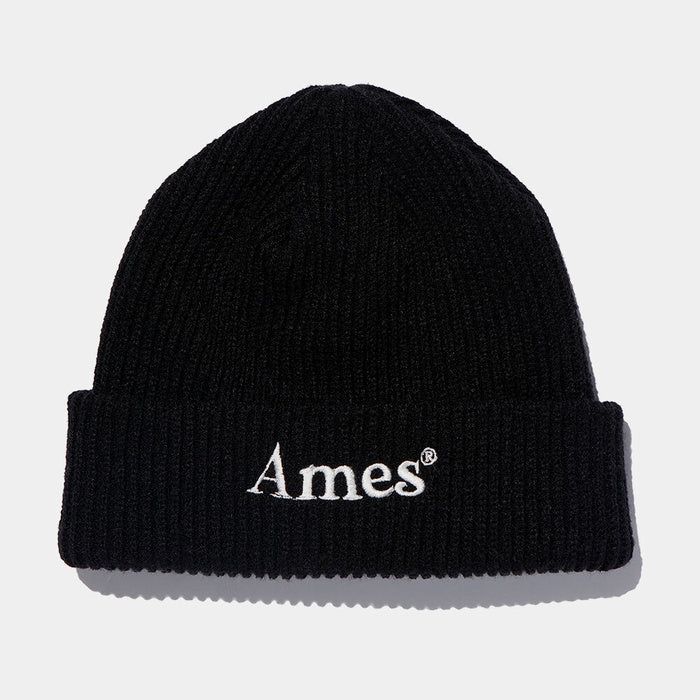 AMES WORLDWIDE（アメスワールドワイド）の「COLORED LOGO BEANIE_BK(21FWCP03)（Hats）」