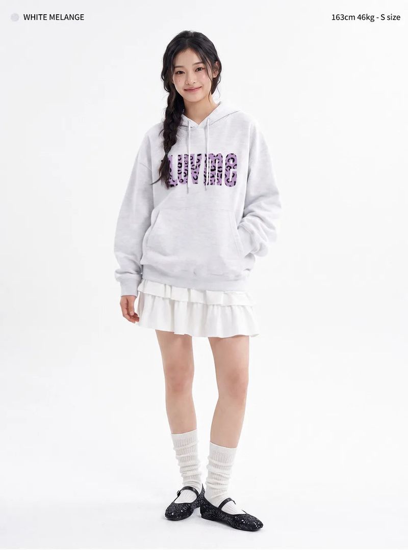 I LUV ME LEOPARD HOODIE (3color)