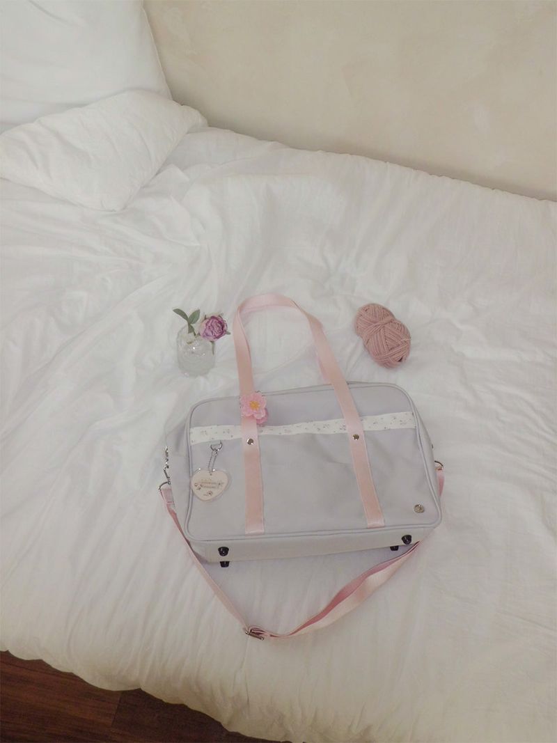 Classic schoolbag_pale grey