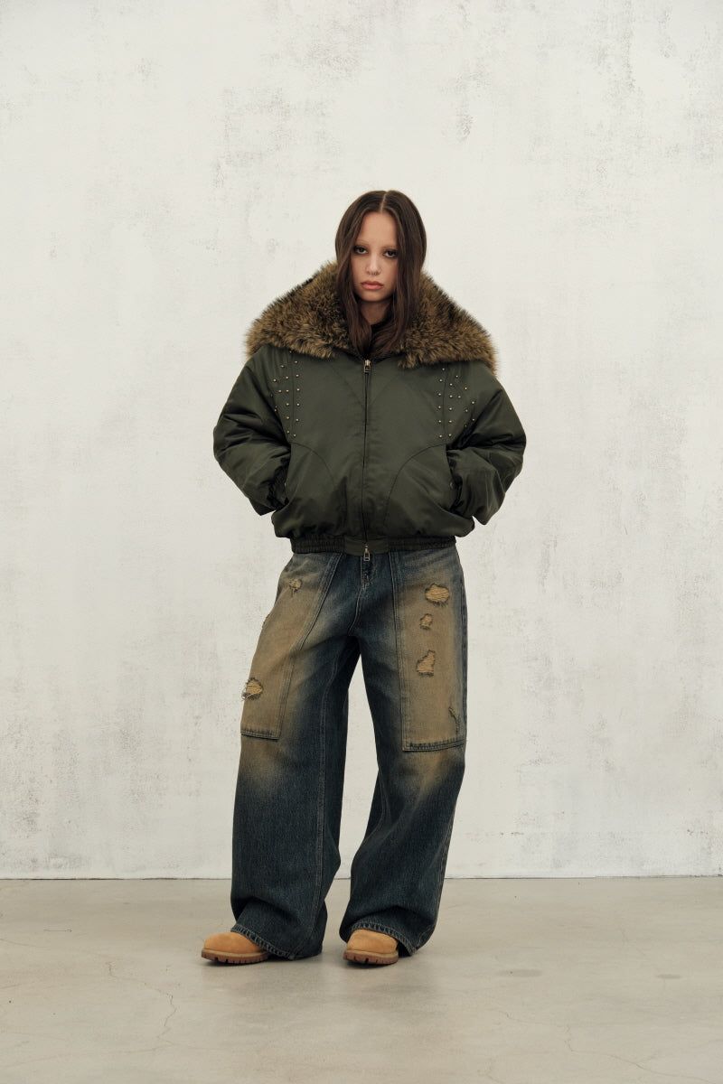 fur ny jumper (khaki)