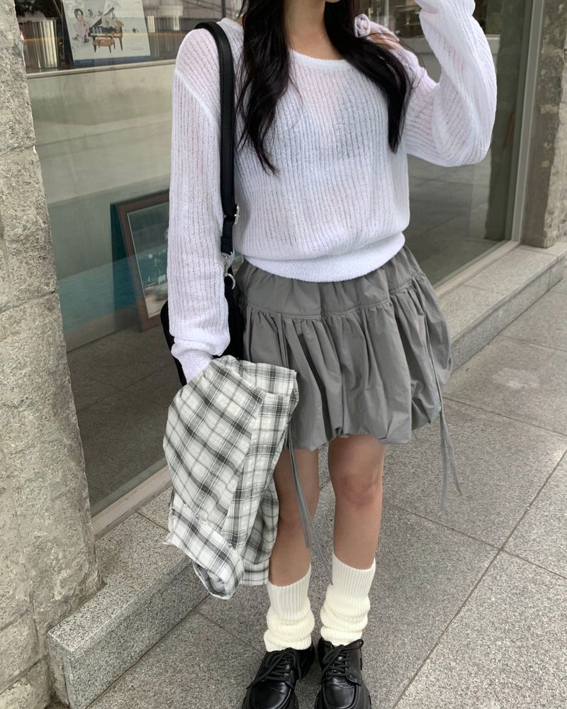 Ballon ribbon skirt