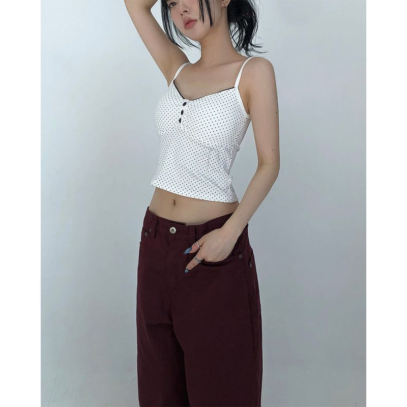 Dot Lace Sleeveless