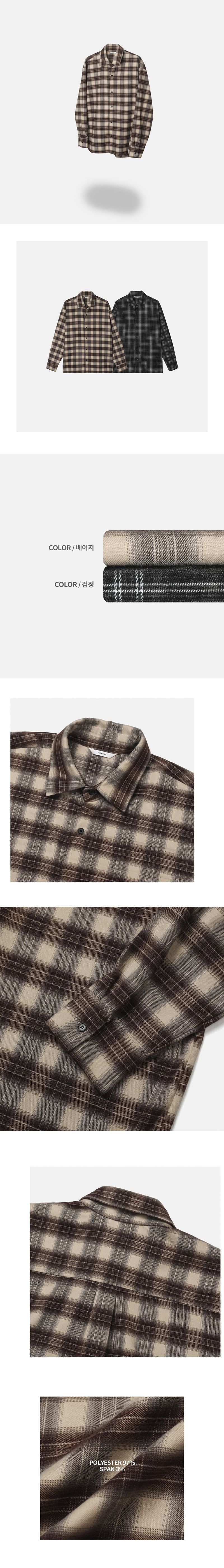 [premium] jack check overfit shirts