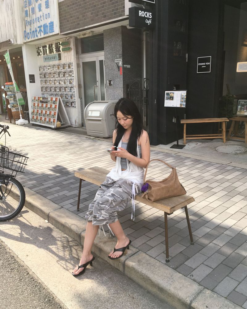 Camo capri pants