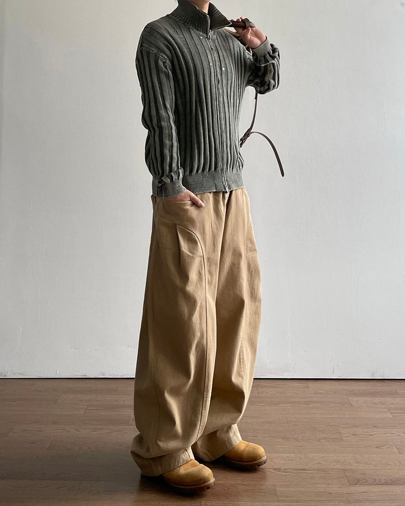 Nex Pigment Knit Zip-up
