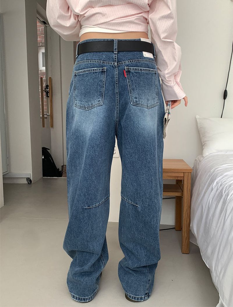 TUCK BALLOON JEANS (2C)