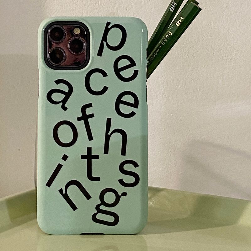 poft（ポフト）の「melon color lettering case（Smartphone Accessories）」