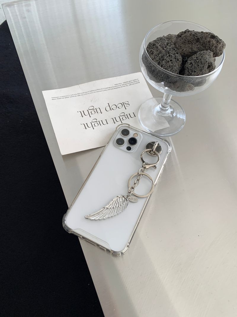 Celestial Feather Keychain