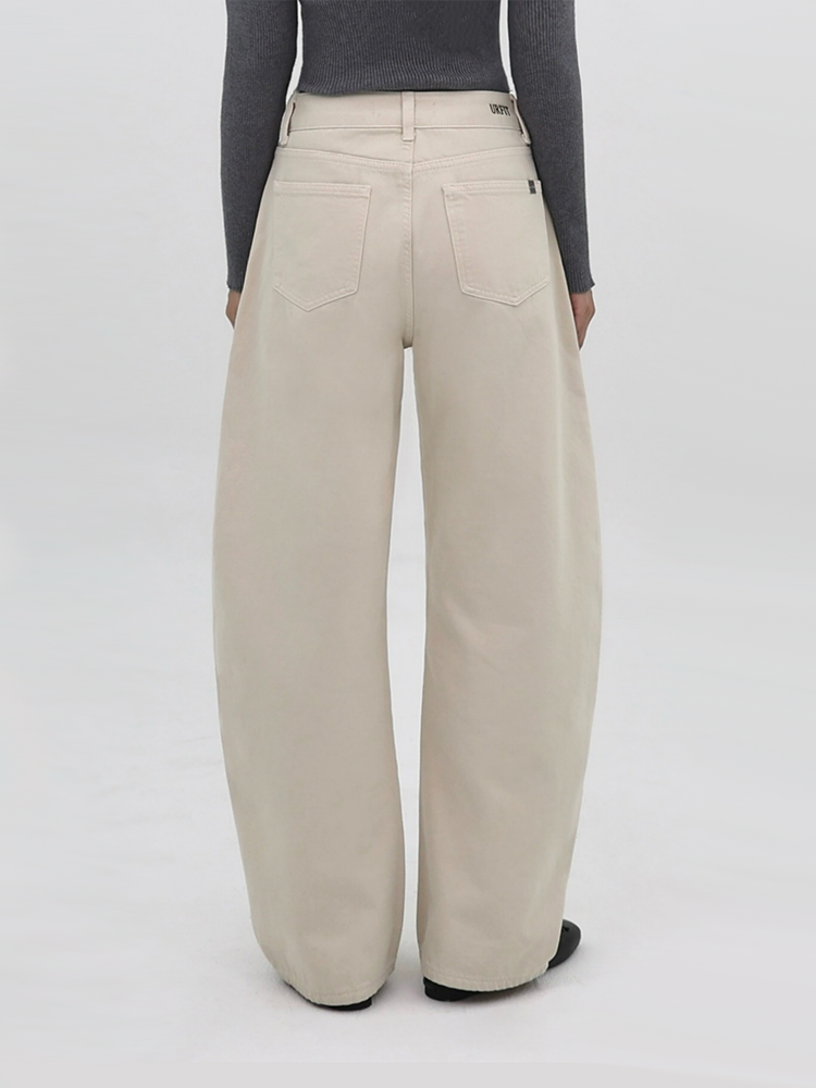 ur.fit（オールフィット）の「CLOUD FLEECE PEARL DYED CURVED FIT IVORY DENIM code 26026（Pants）」