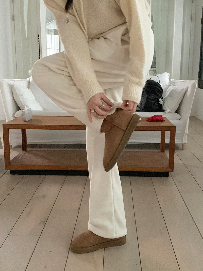 [MADE] Bear fleece-to-way wide pants