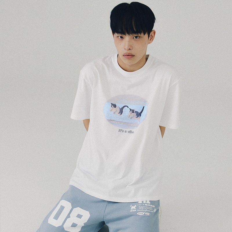 SUMMER CAT T SHIRT