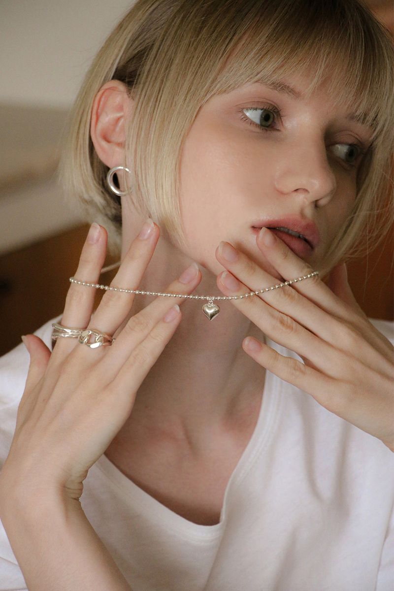 silver925 heart saver necklace SV