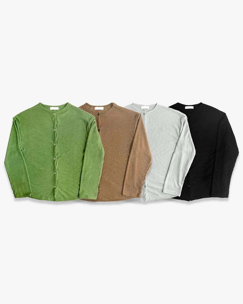 Erin Summer Linen Ribbed Cardigan