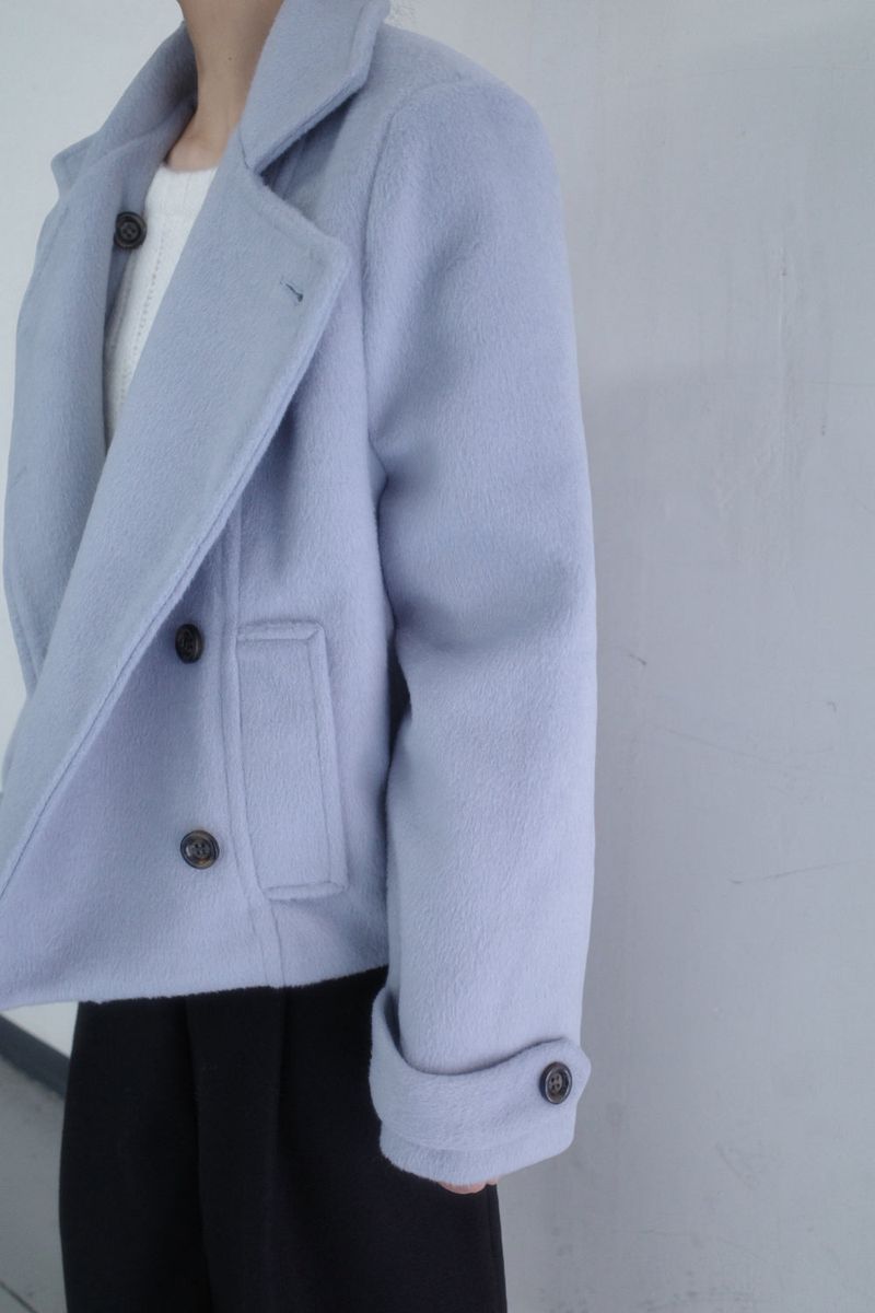 Powder double short coat (2color)