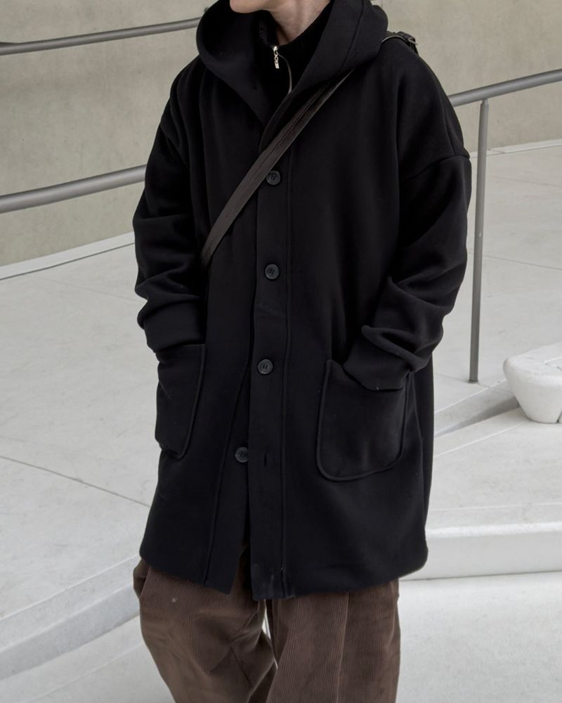 Koven Wool Hooded Coat