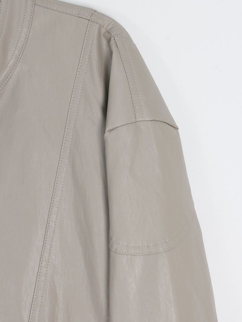 Bella Biker Leather Jacket (2color)