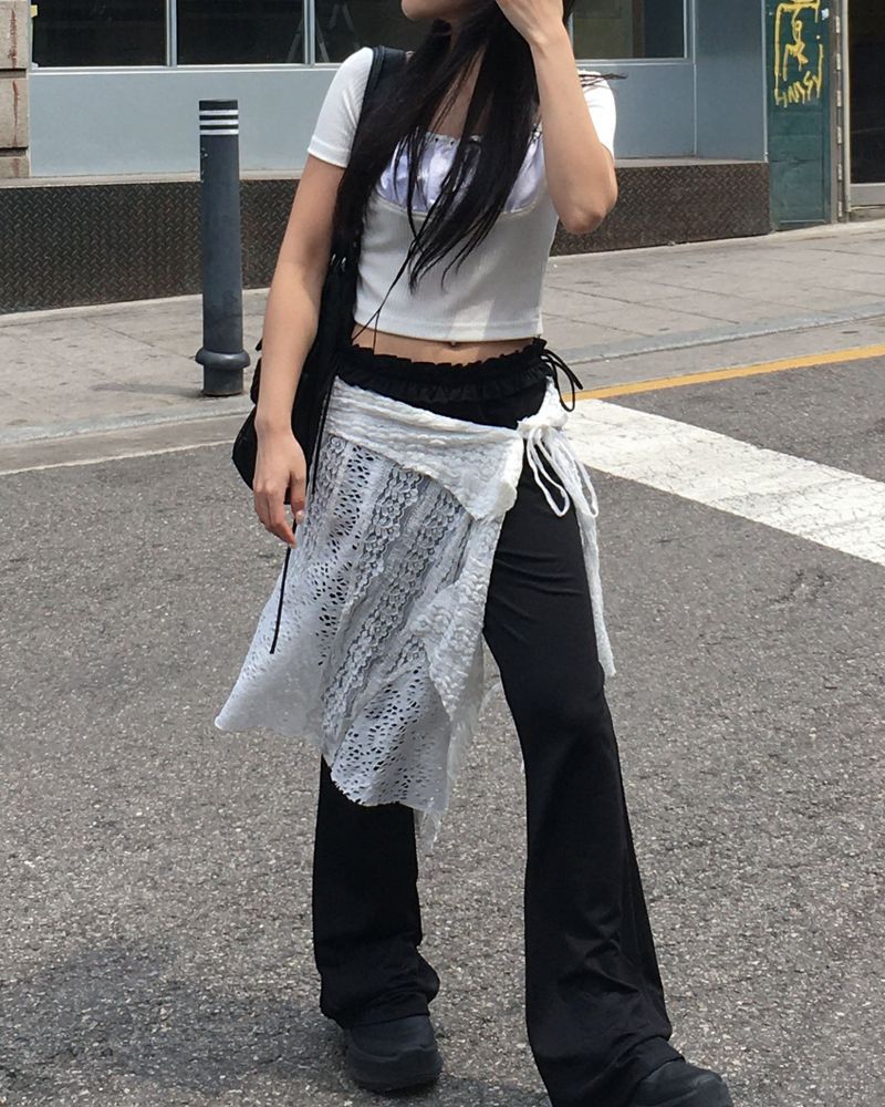 kyoive(コイブ)の「リボンブーツカットパンツ(パンツ)」