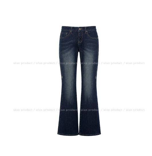 Rika Stitch Low Bootcut Denim Pants