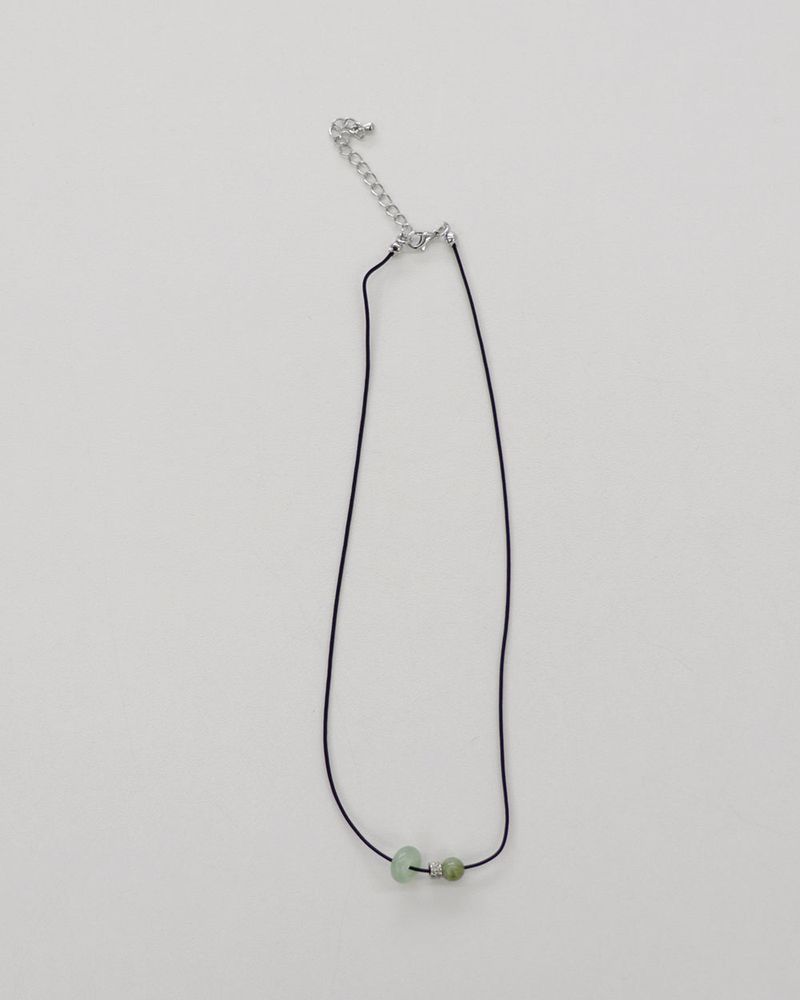 Nept vintage gemstone point necklace