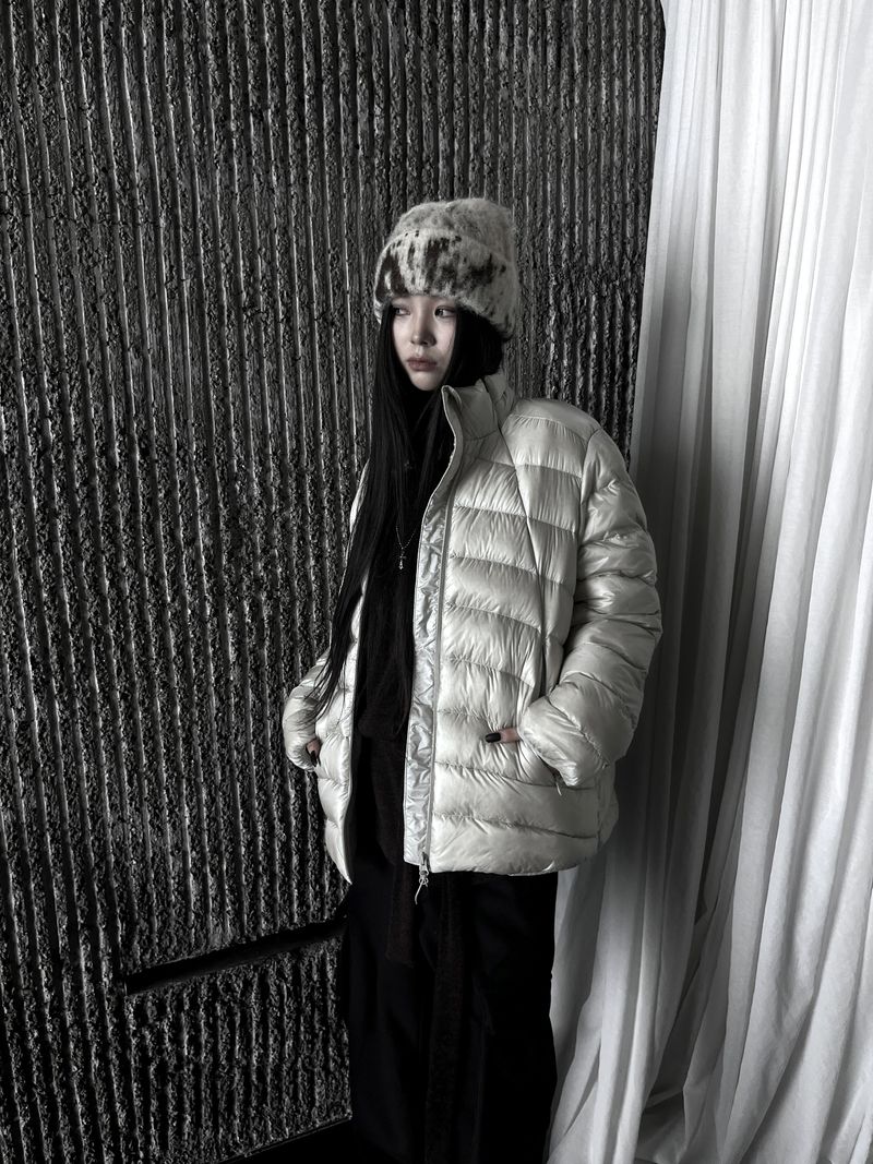 [unisex] aro duck down light puffer (2color)