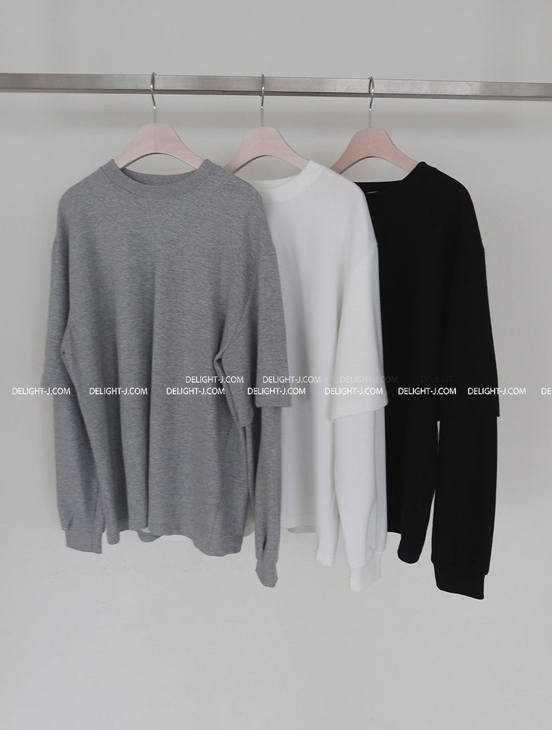 Bart Layered Oversized-Fit Sweatshirt