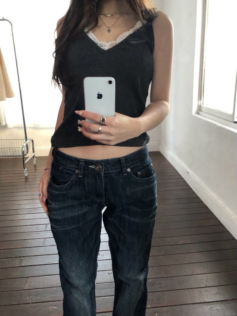 Blue low Jeans