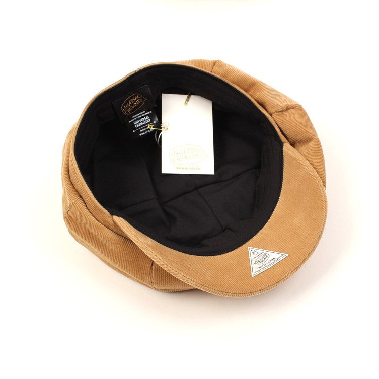 Corduroy Beige Newsboy Cap