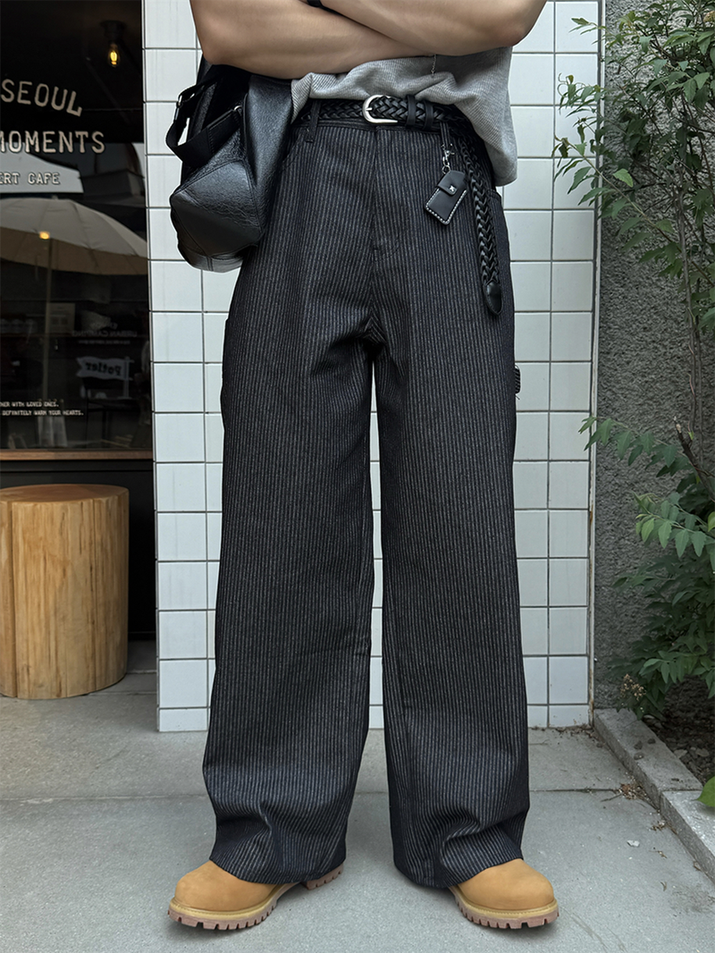 AVAND（アバンド）の「Pint stripe denim pants（Pants）」