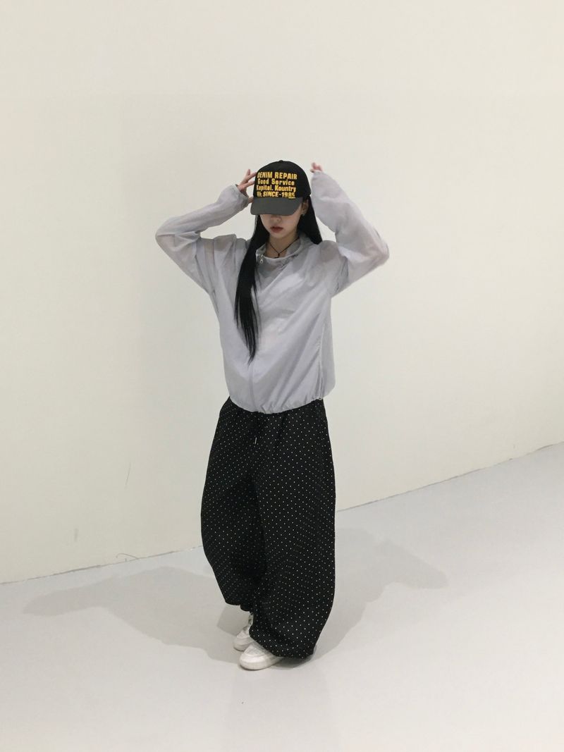 [Ritcore MADE] Mini Dot Wide Denim Pants (2c)