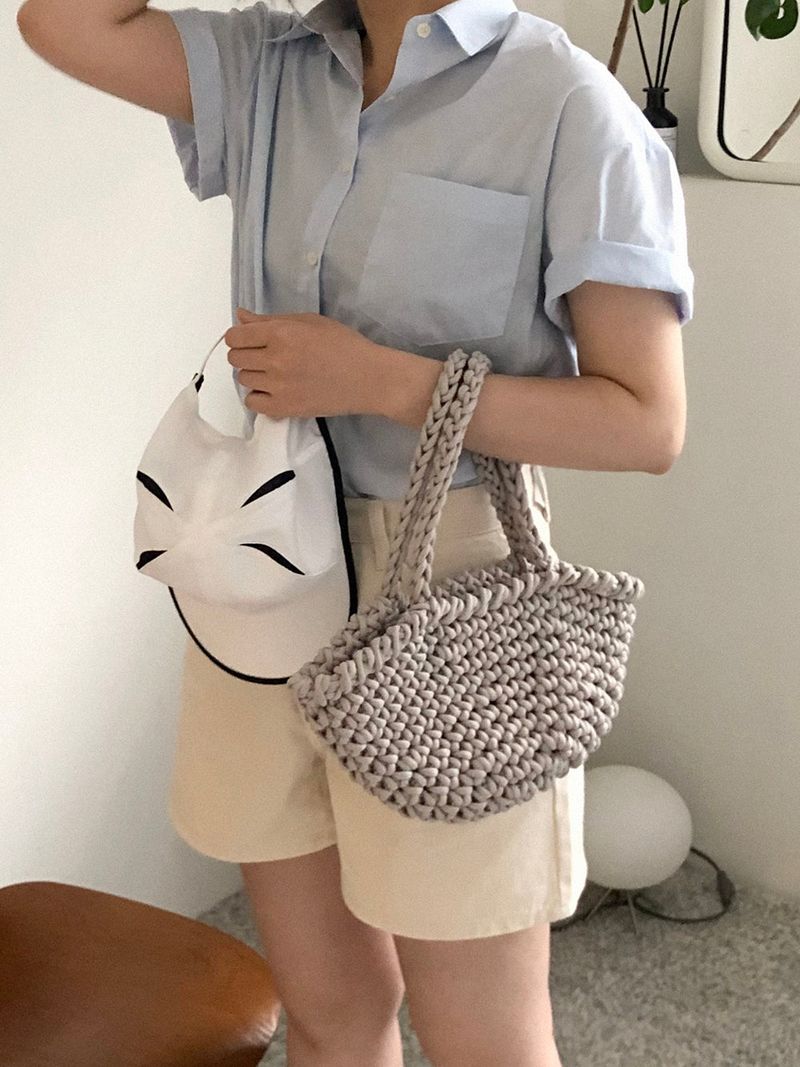 basket bag (gray)
