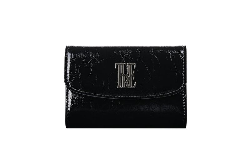 night valet chain wallet (cowhide100%) black