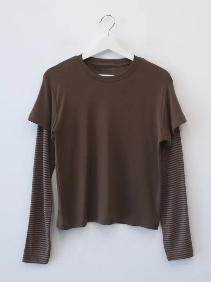 stripe layered T